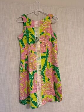 Lilly Pulitzer Pink, Green & Yellow Floral Mini Dress